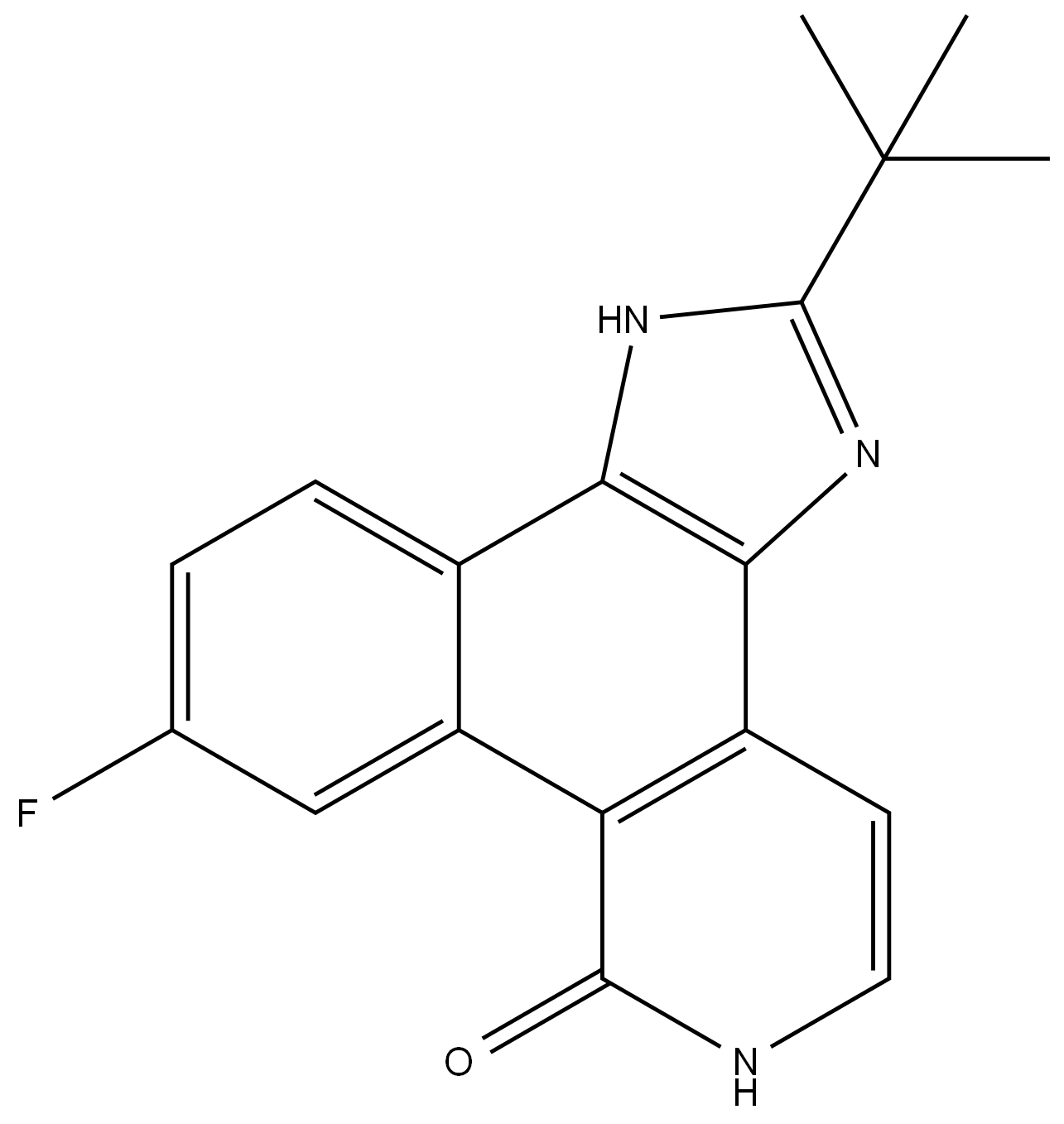 2-(1,1-二甲基乙基)-9-氟-1,6-二氢-7H-苯并[H]咪唑并[4,5-F]异喹啉-7-酮