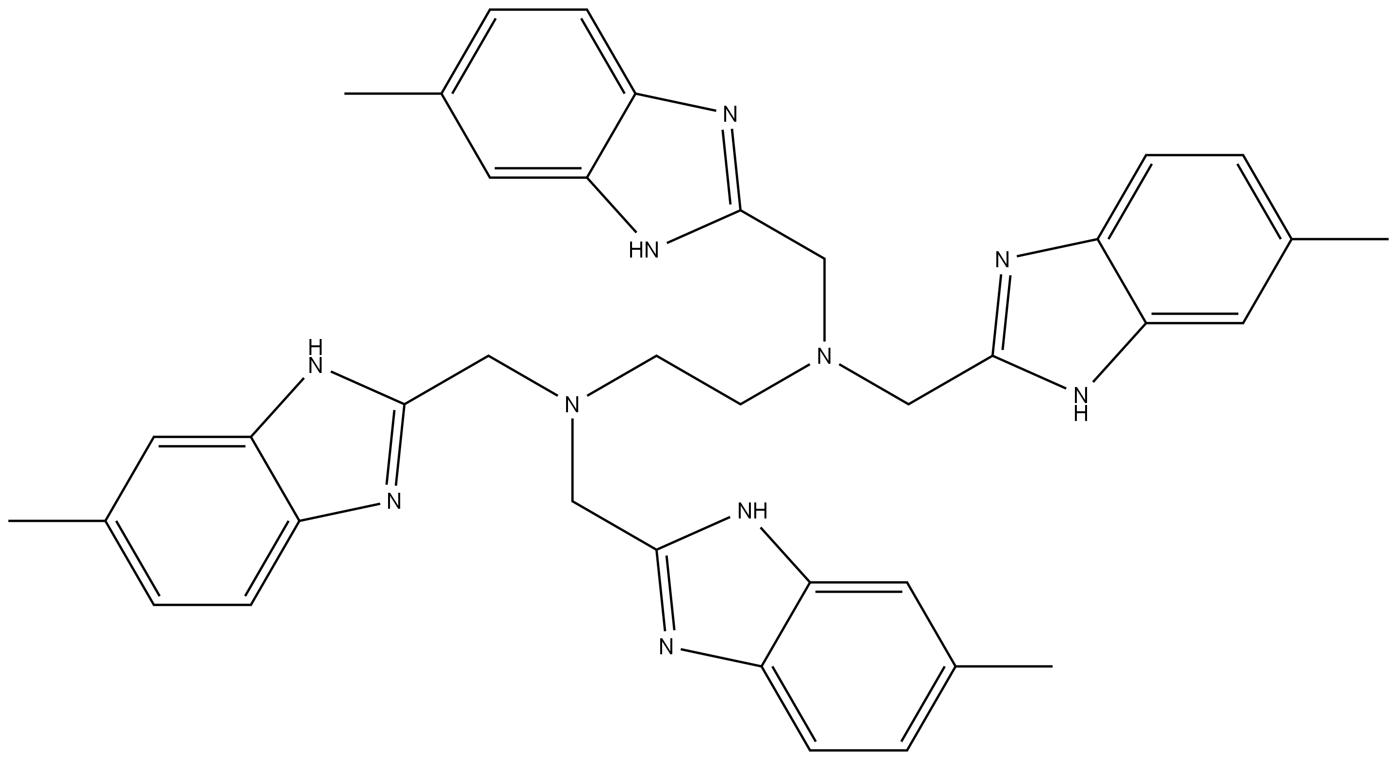 N1,N1,N2,N2-四[(6-甲基-1H-苯并咪唑-2-基)甲基]-1,2-乙二胺