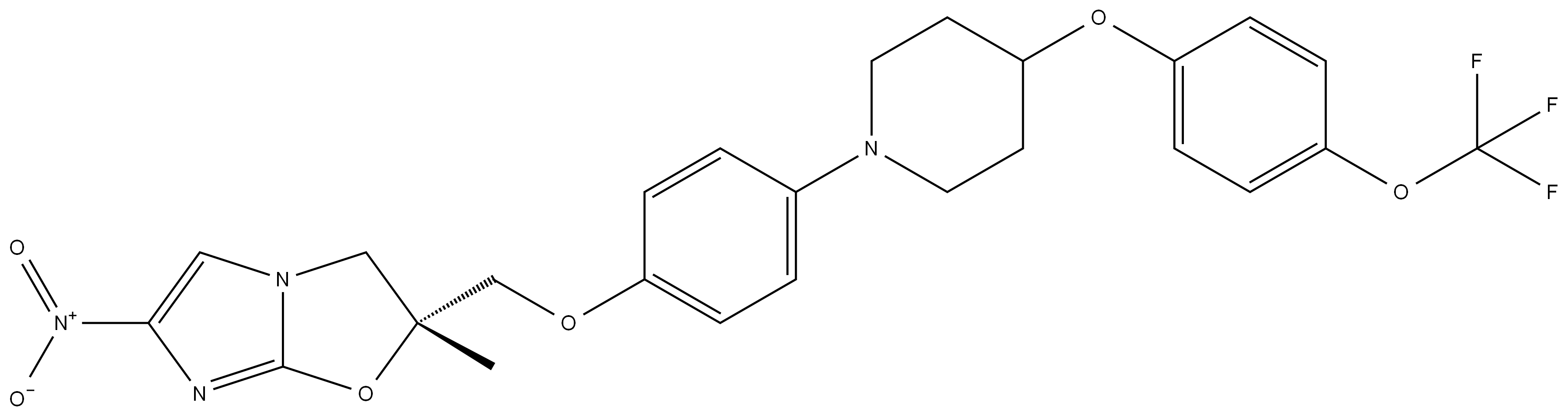 (2R)-2,3-二氢-2-甲基-6-硝基-2-[[4-[4-[4-(三氟甲氧基)苯氧基]-1-哌啶基]苯氧基]甲基]咪唑并[2,1-B]恶唑