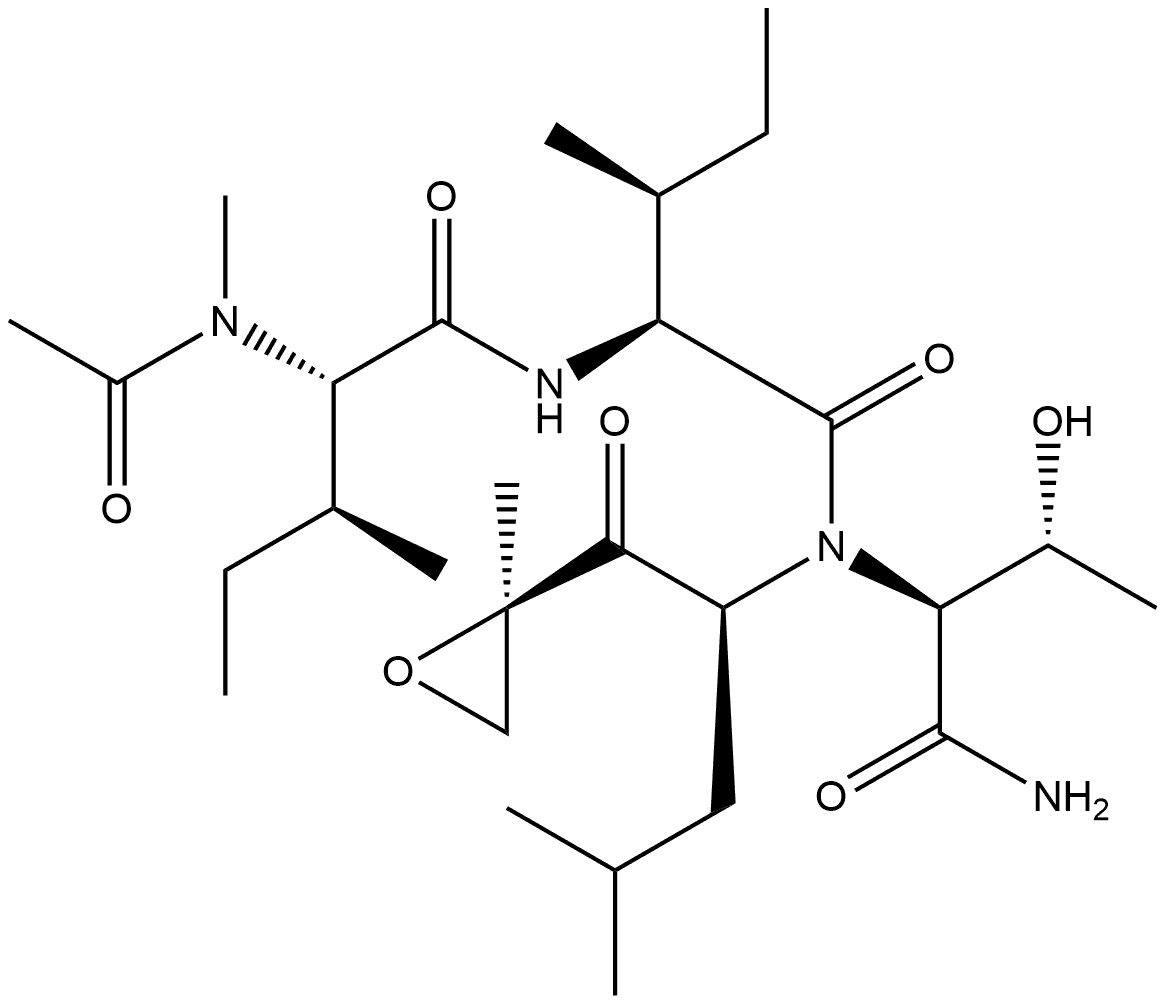 N-乙酰基-N-甲基-L-异亮氨酰-L-异亮氨酰-N-[(1S)-3-甲基-1-[[(2R)-2-甲基-2-环氧乙烷基]羰基]丁基]-L-苏氨酰胺