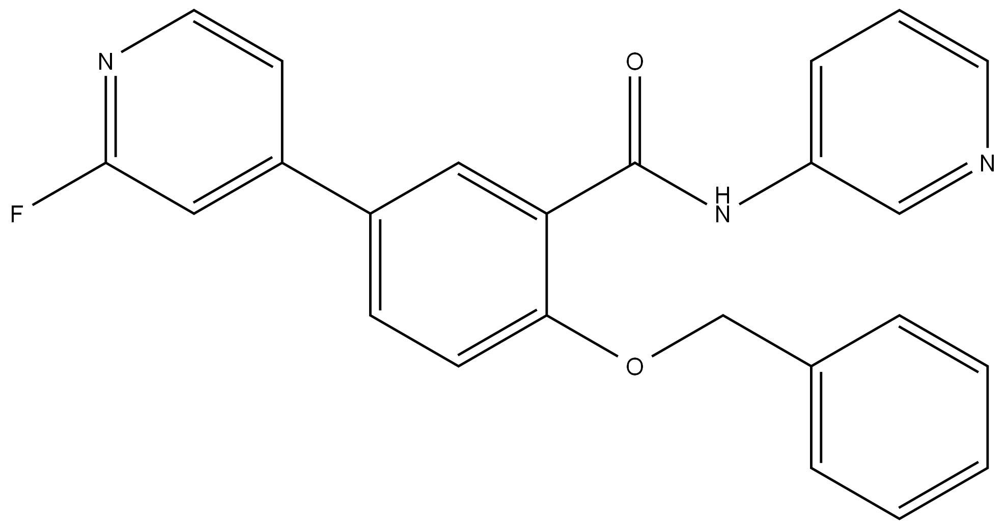 5-(2-氟-4-吡啶基)-2-(苯基甲氧基)-N-3-吡啶基苯甲酰胺
