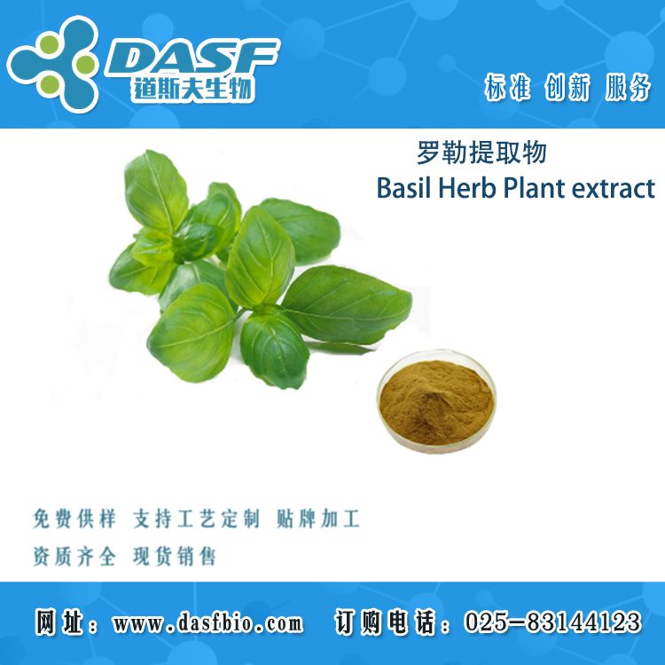 罗勒提取物/Basil Herb Plant extract/10:1 速溶粉 棕黄色粉末 提取物分离加工 