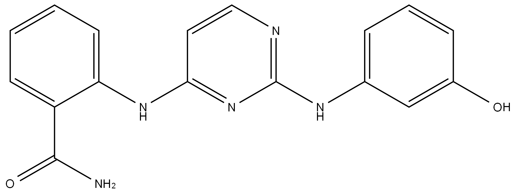 2-[[2-[(3-羟基苯基)氨基]-4-嘧啶基]氨基]苯甲酰胺