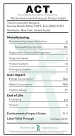 Nalgene™ 高密度聚乙烯带盖实验室级窄口瓶