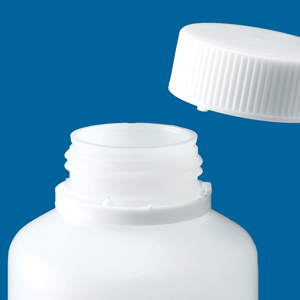 亚速旺ASONE PE瓶 （圆形窄口・白色）Jボトル　丸型細