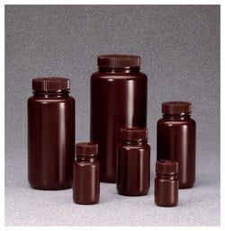 Nalgene™ 经济型琥珀色 HDPE 带盖广口瓶