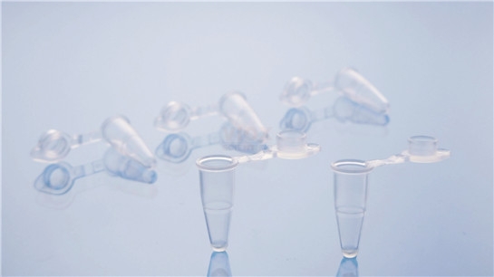 0.1ml透明薄壁PCR平盖单管1000个/盒