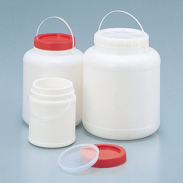 亚速旺ASONE PE瓶 （圆形窄口・白色）Jボトル　丸型細