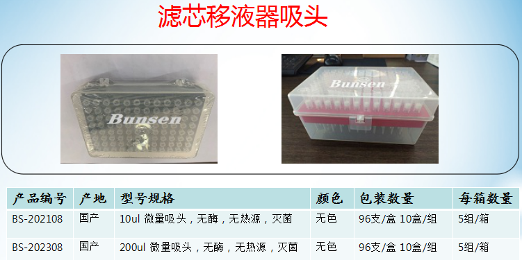 Crystalgen科晶吸头|滤芯通用型吸嘴10ul