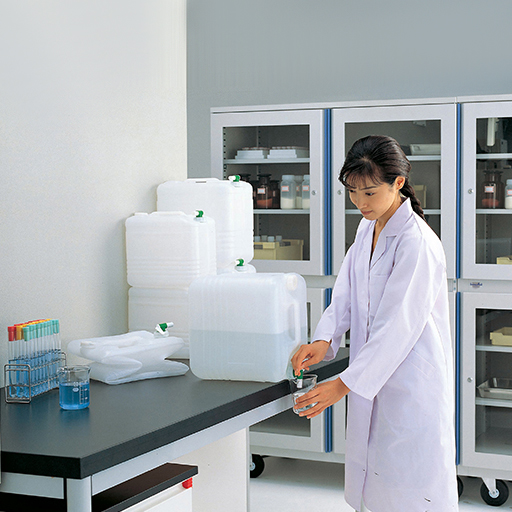 亚速旺ASONE PE瓶 （圆形窄口・白色）Jボトル　丸型細