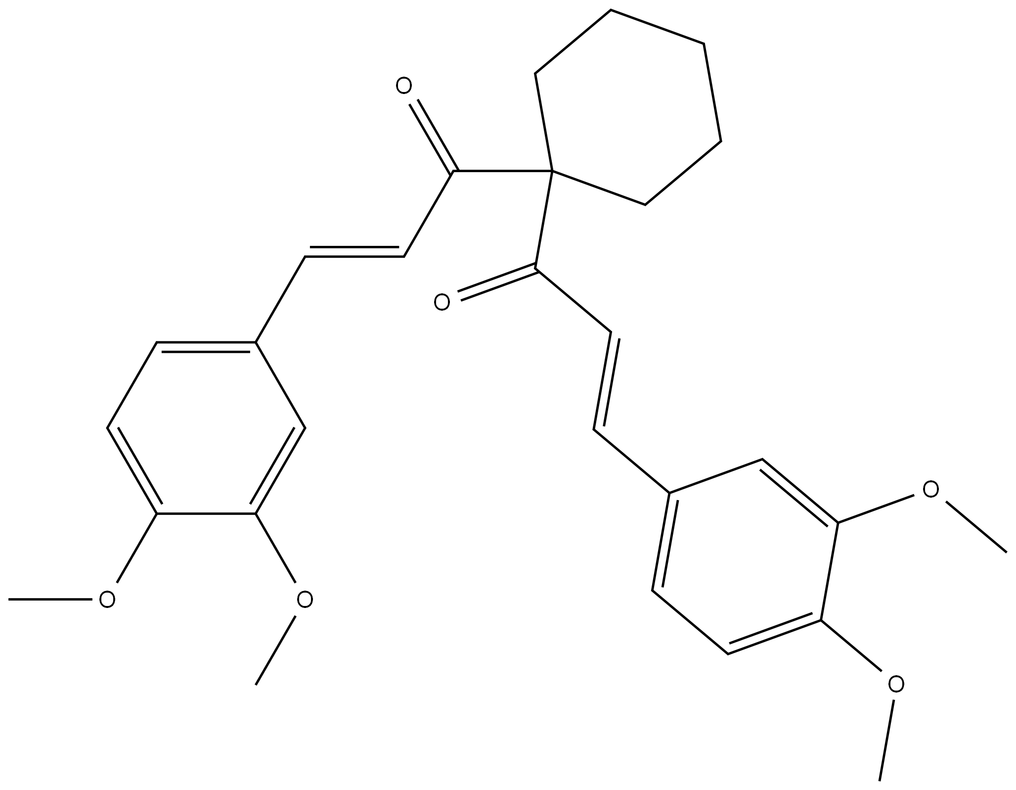 (2E,2'E)-1,1'-环己基亚基二[3-(3,4-二甲氧基苯基)-2-丙烯-1-酮]