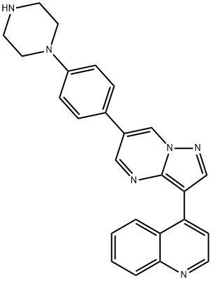 4-[6-(4-(哌嗪-1-基)苯基]吡唑并[1,5-A]嘧啶-3-基)喹啉