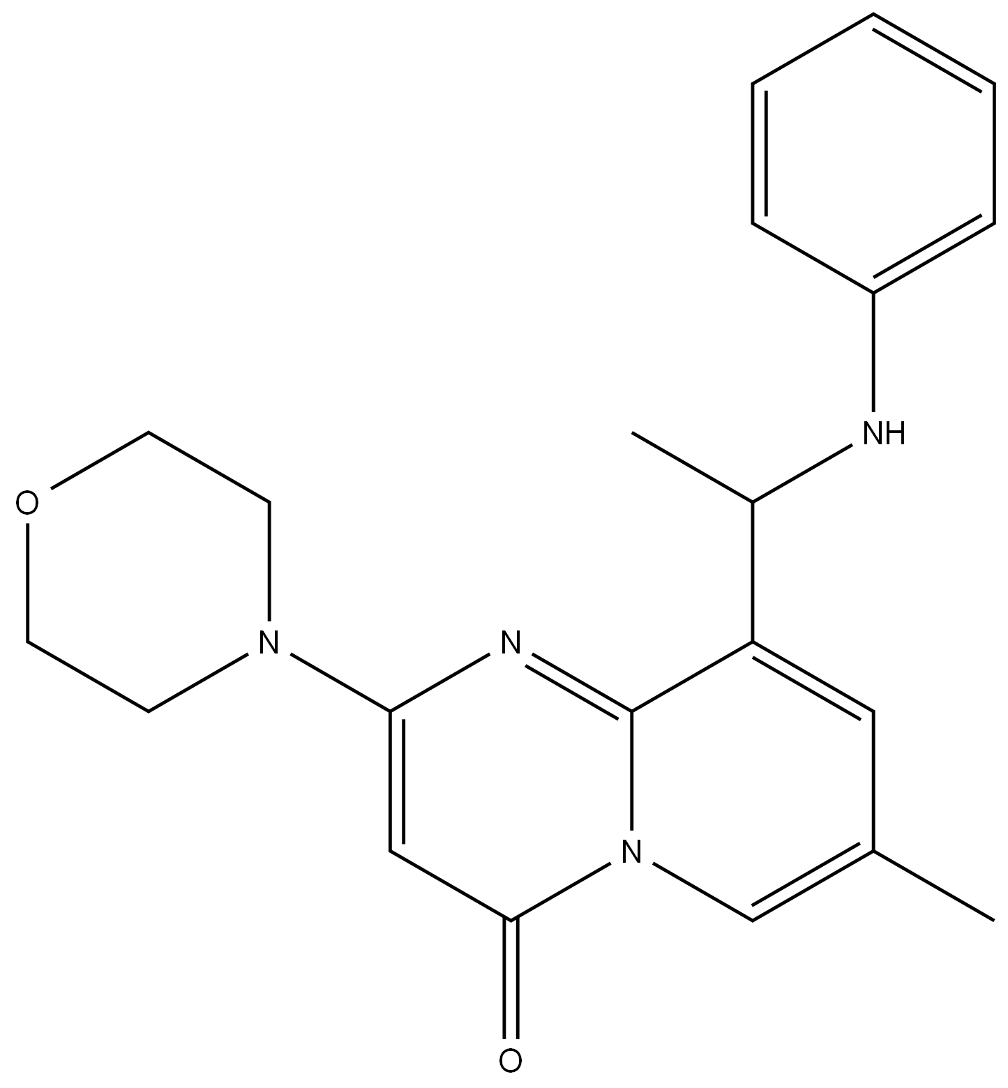 (+/-)-7-甲基-2-(吗啉-4-基)-9-(1-苯基氨基乙基)吡啶并[1,2-A]嘧啶-4-酮