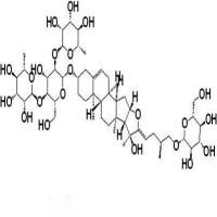 26-O-β-D-吡喃葡萄糖基-3β,20α,26-三醇-25(R)-∆ 5,22 -二烯-呋甾-3-O-α-L-吡喃鼠李糖基(1→2)-[α-L-吡喃鼠李糖基(1→4)]-β-D-吡喃葡萄糖苷935530-84-0