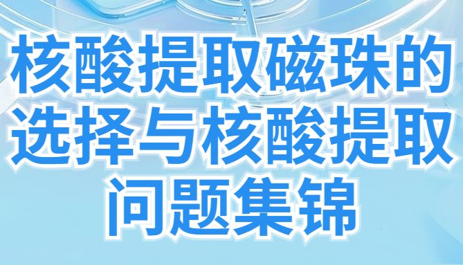 核酸提取磁珠的选择与核酸提取问题集锦