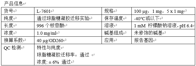 CleanCap EGFP mRNA【L-7601-100】