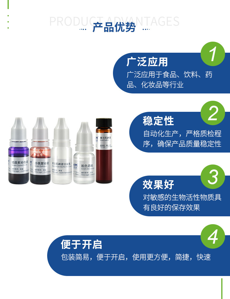 029010 革兰氏染色液（革兰氏染色实验试剂） 配套试剂 
