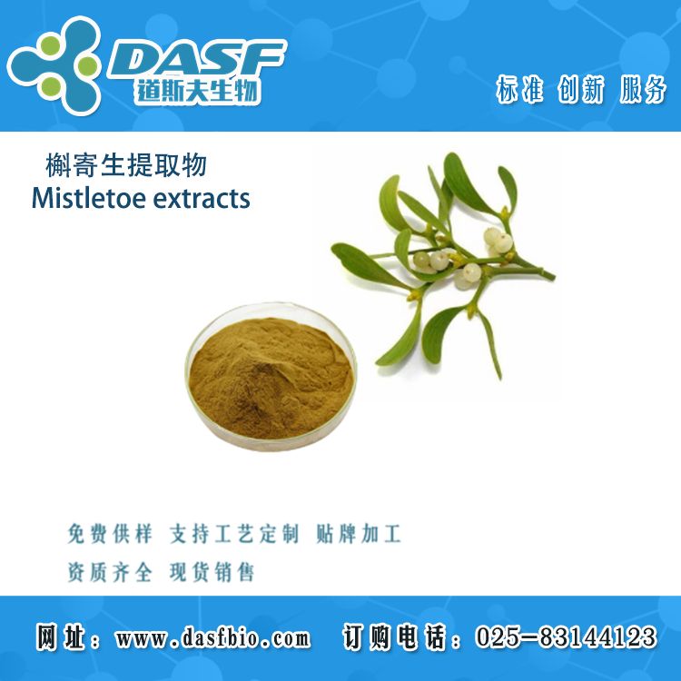 槲寄生提取物/Mistletoe extracts/槲寄生提取物10:1 浸膏粉 棕黄色粉末 喷雾干燥 植物提取物代加工
