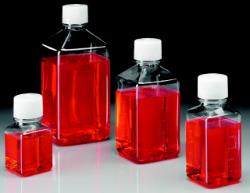 无菌，PET 有刻度诊断瓶，天然高密度聚乙烯盖，125毫升