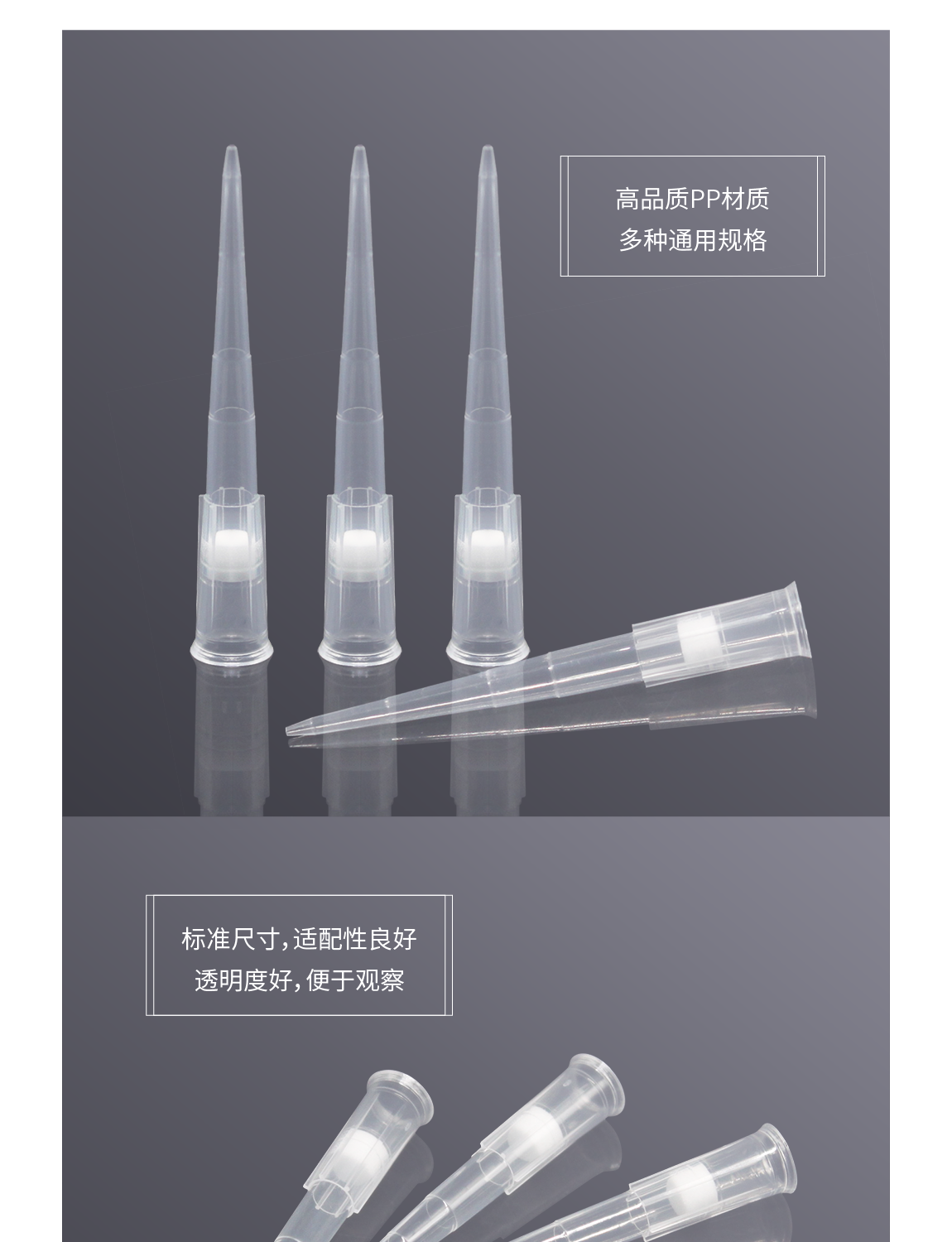 200ul袋装滤芯吸头50.55mm