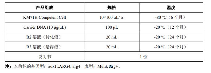 KM71H感受态细胞(化转)