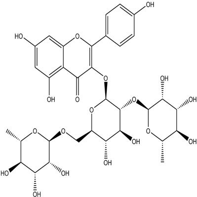 山柰酚-3-O-(2，6-α-L-二吡喃鼠李糖基-β-D-吡喃葡萄糖苷)55804-74-5