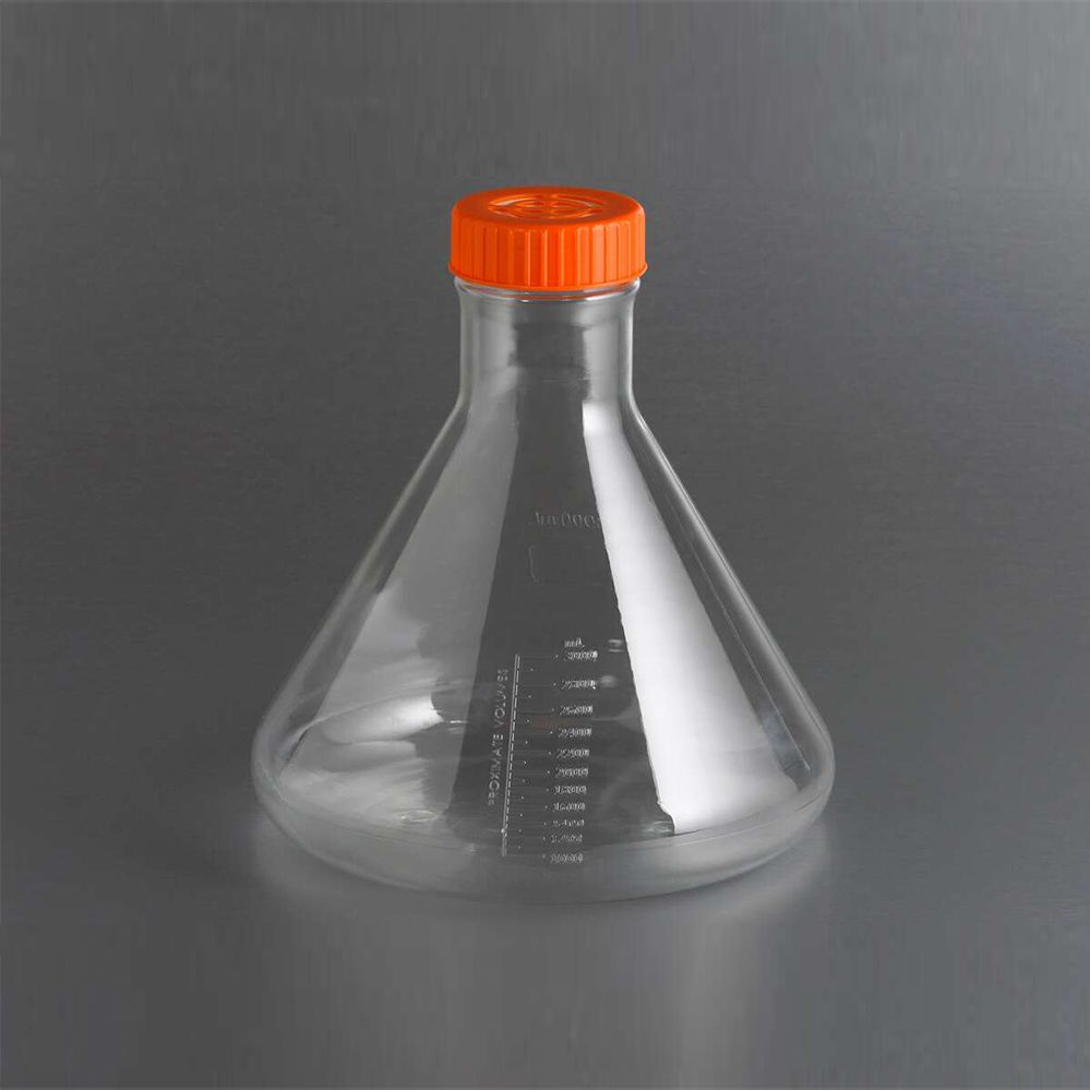 431252Corning三角培养瓶，3.0L，透气盖，PC（聚碳酸酯）材质，灭菌，1个/包，4包/箱