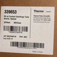 Nunc货号339653现货50ml离心管(架装)13611631389上海睿安生物