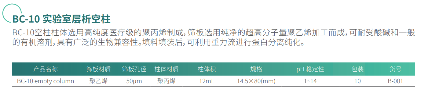 实验室层析空柱