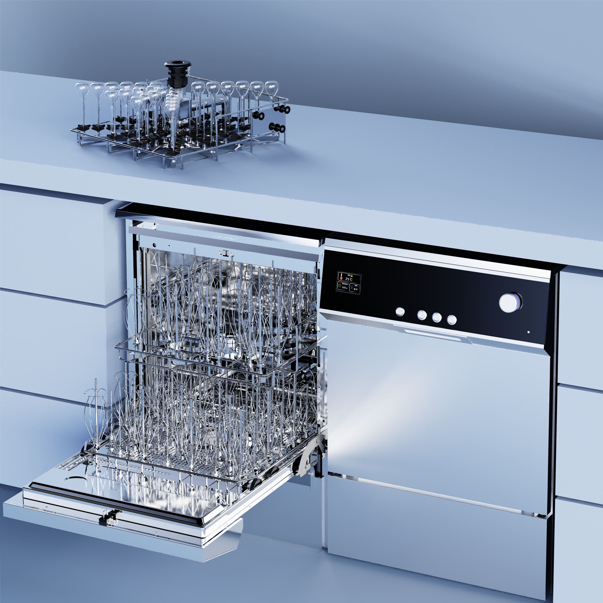 D200洗瓶机 液相瓶清洗机实验室器皿清洗机怡达