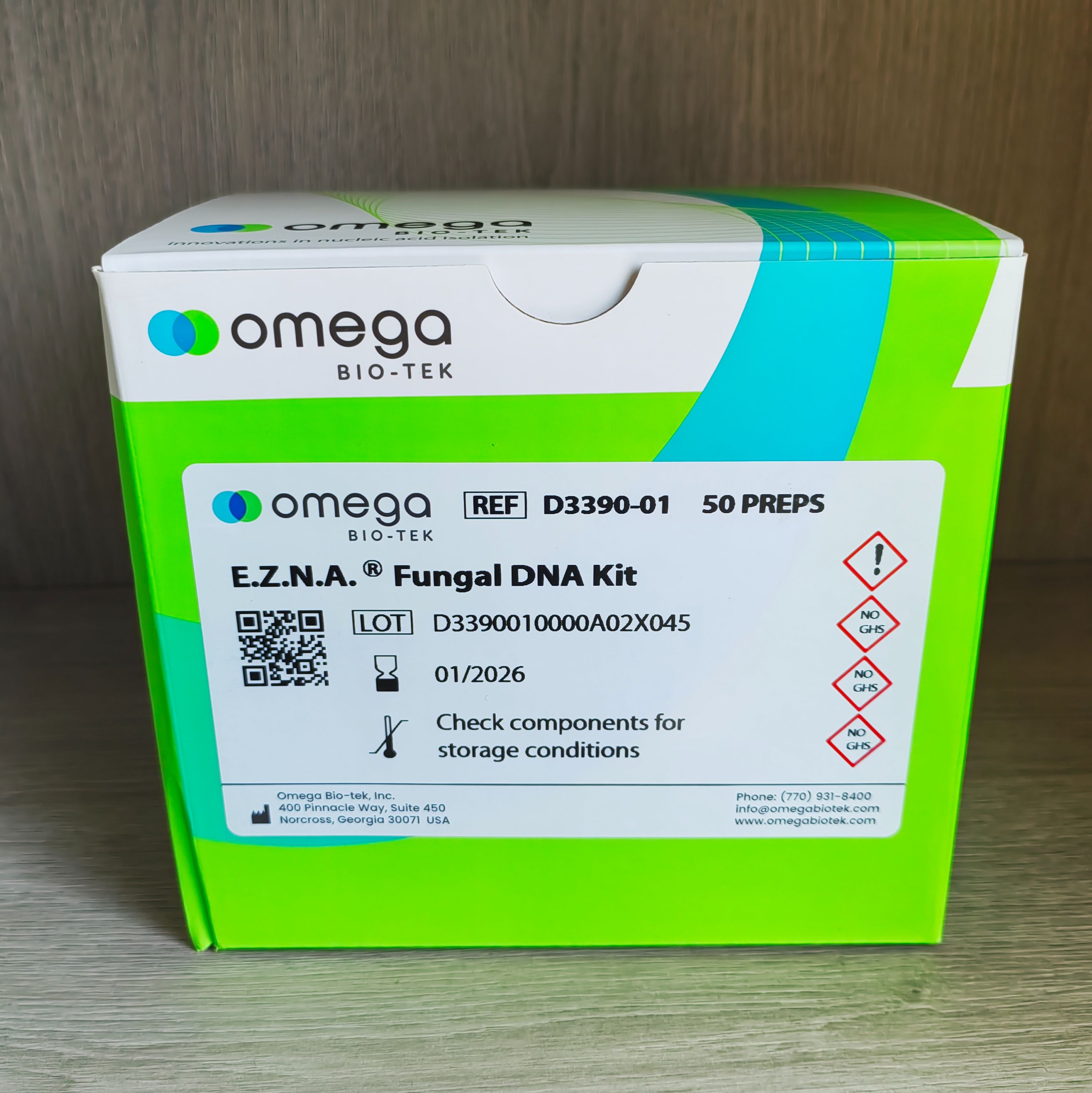 Fungal DNA Kit(50) 真菌DNA小量提取试剂盒 Omega D3390-01