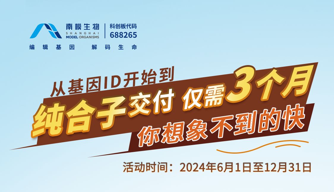挑选基因，定制小鼠；百天交付，快人一步!
