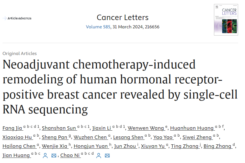 Tissue Cytometry单细胞空间多组学技术探索乳腺癌新辅助化疗的微环境表型差异