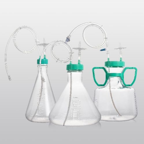 2000ml大容量三角摇瓶密闭转移系统