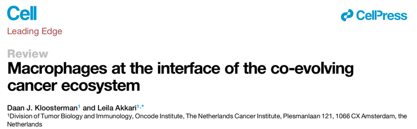 国自然热点 ｜ 《Cell》发布巨噬细胞在肿瘤生态系统的重要性