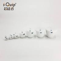 中壁陶瓷坩埚/坩埚盖，容量: 100ml;带盖;包装: 6个，芯硅谷