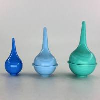 PVC洗耳球，容量: 60ml;颜色: 蓝色;包装: 10个，芯硅谷