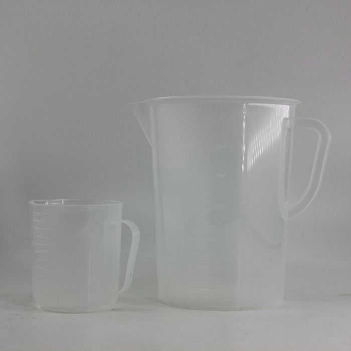 PP量杯,带手柄和倾倒口，容量: 1000ml;类型: 带毫升刻度;包装: 6个，芯硅谷