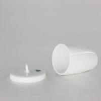 高壁陶瓷坩埚或坩埚盖，容量: 15ml;带盖;包装: 48个，芯硅谷