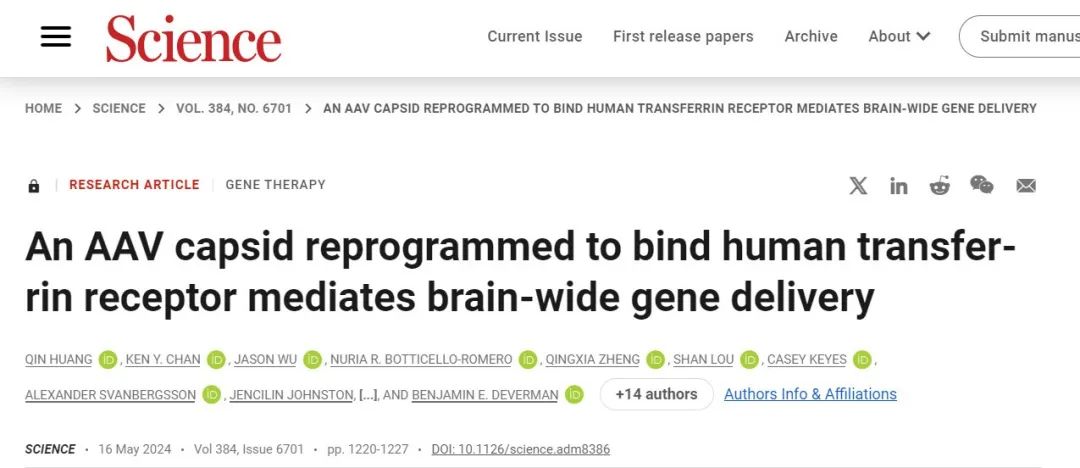 精准基因操作，突破血脑屏障！定制化设计的AAV载体为治疗神经系统疾病带来新变革