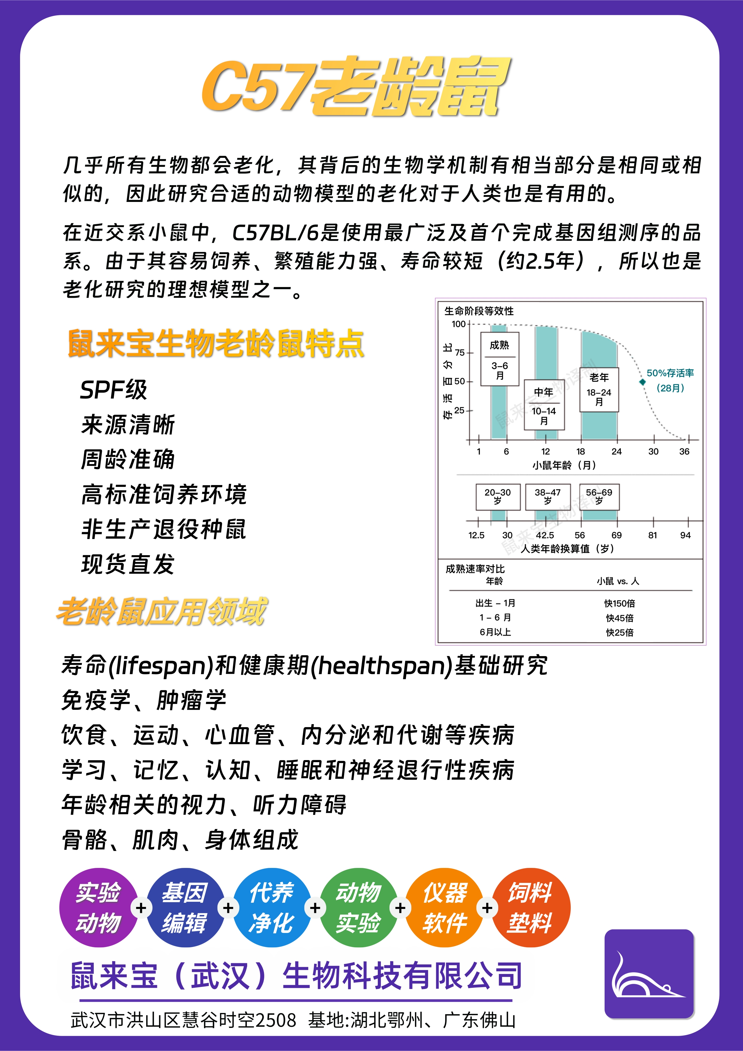 c57小鼠周龄体重对应表图片