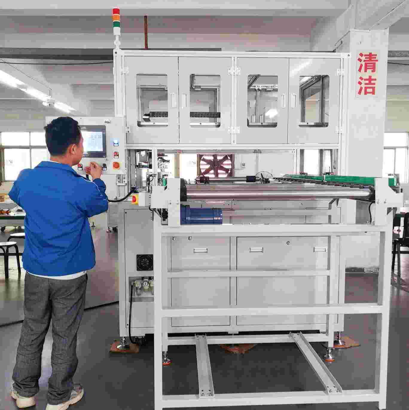 铝壳钢壳自动贴膜机