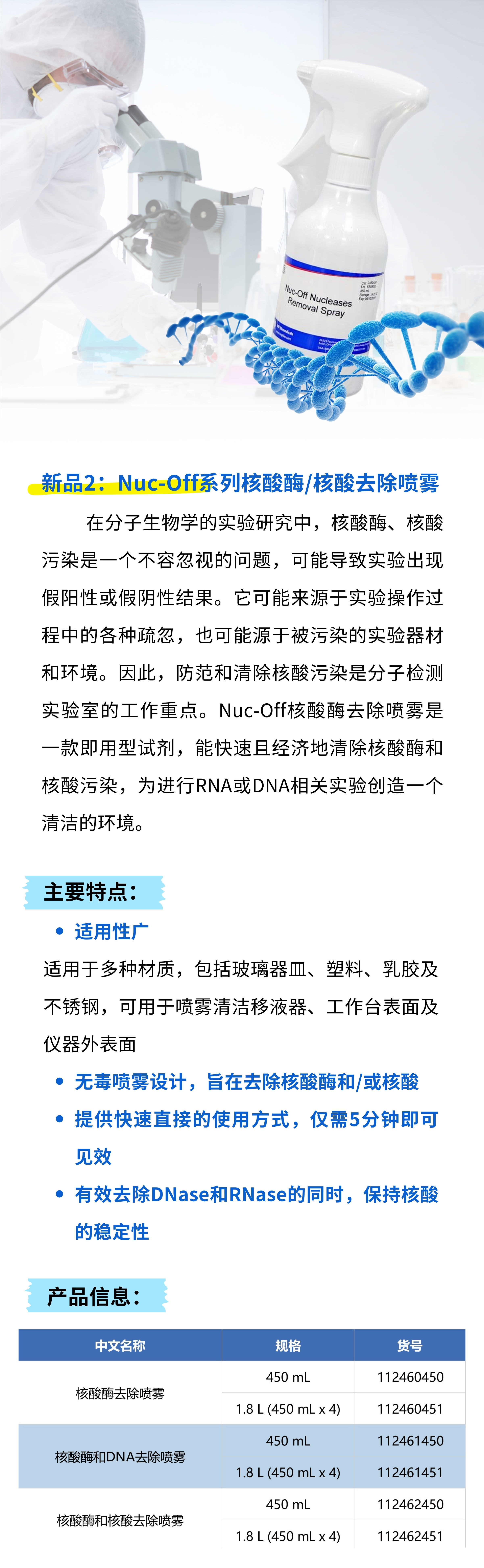 新品上市，限时秒杀 | LabCare＆Nuc-Off 系列新品，为您的实验保驾护航！