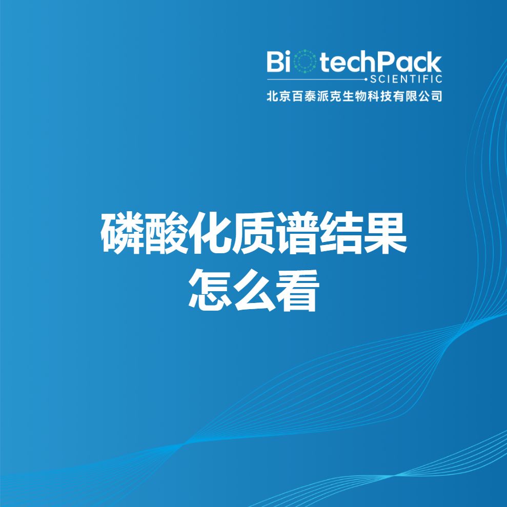 磷酸化质谱结果怎么看