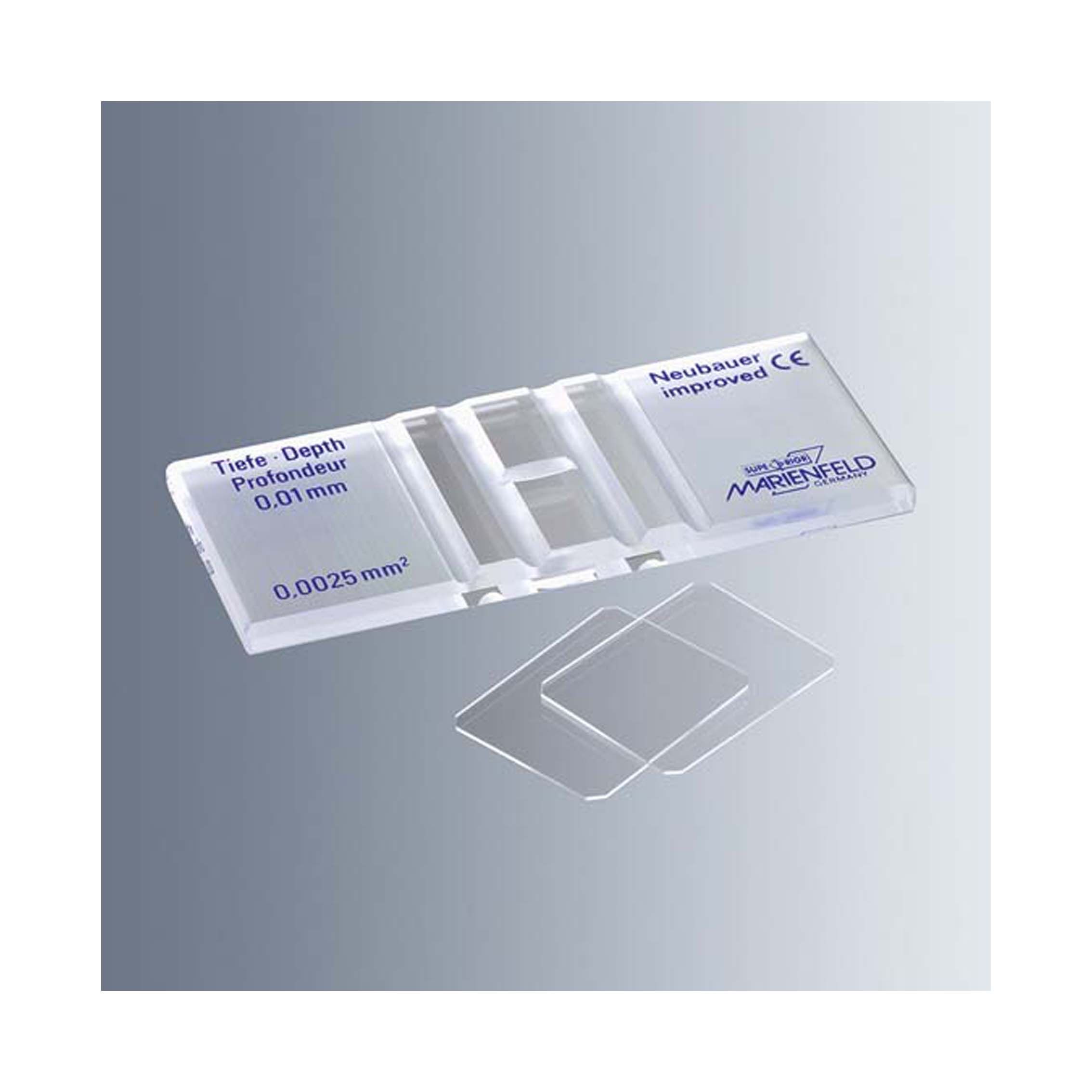 Marienfeld 0642010 血球计数板，Dark-Line，0.01 mm  1片/盒