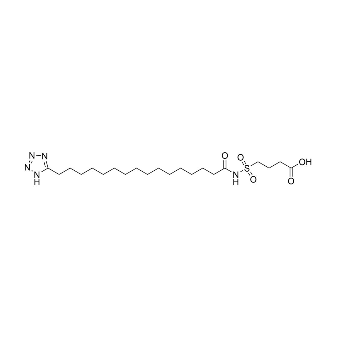 4-(N-(16-(1H-tetrazol-5-yl)hexadecanoyl)sulfamoyl)butanoic acid