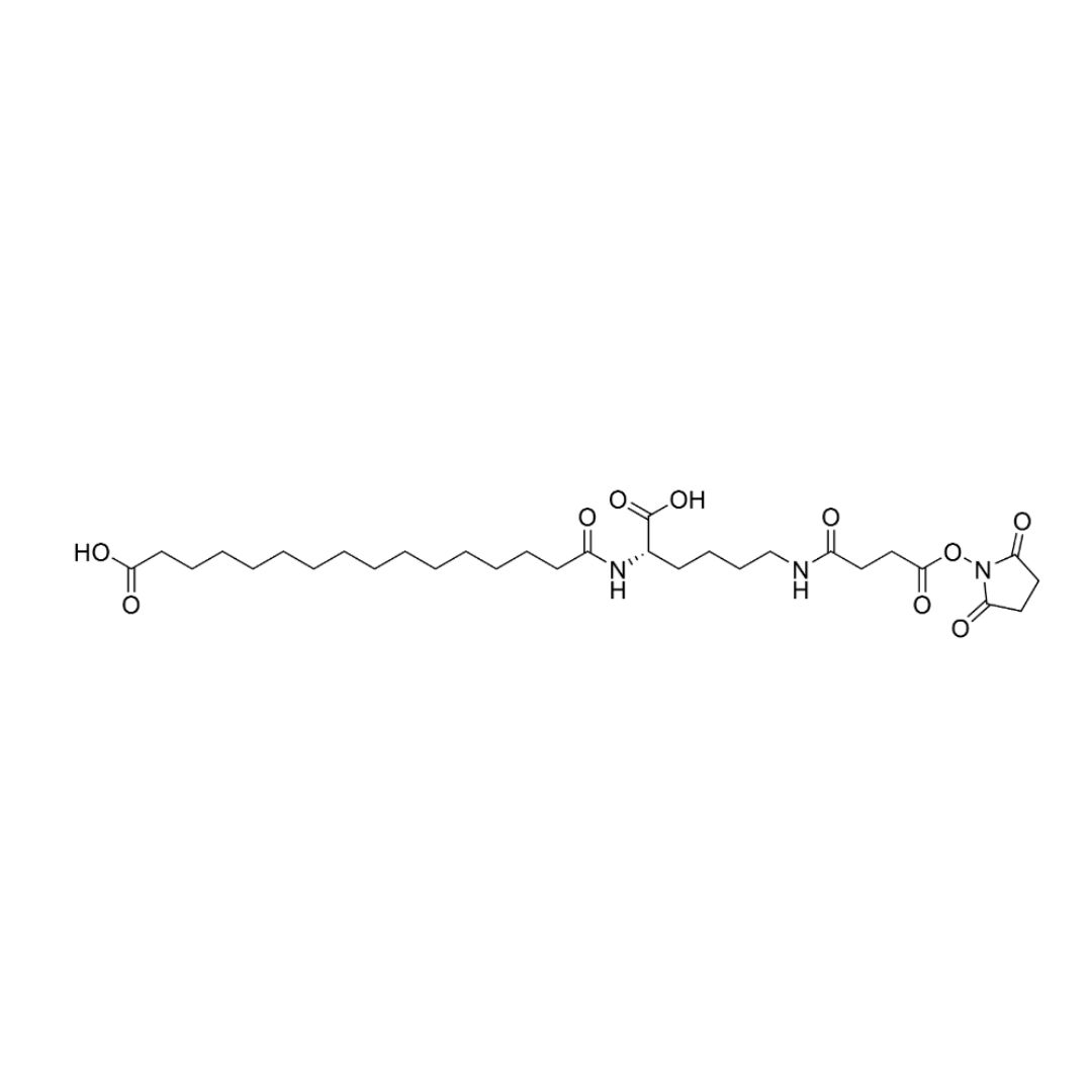 Nα-(16-羟基-16-氧代十六烷酰基)-Nε-(4-丁二酰亚胺氧基-4-氧代丁酰基)-L-赖氨酸