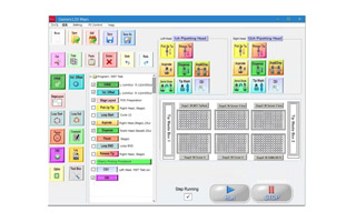 Intuitive software by touch panel operation.