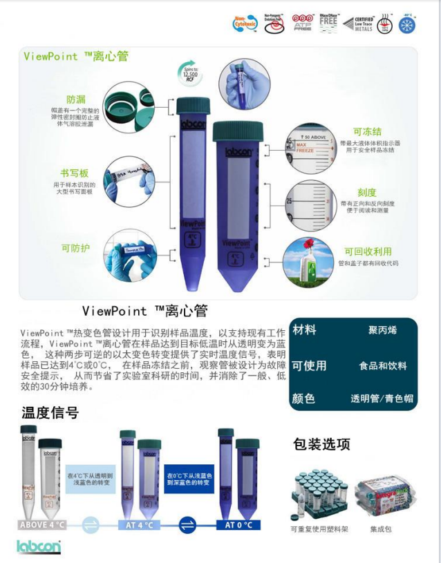 Labcon ViewPoint 视点离心管1.5ml 15