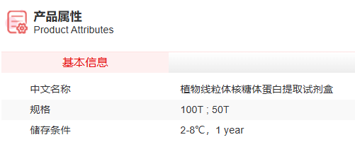 植物线粒体核糖体蛋白提取试剂盒